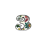 Painted Numbers - White