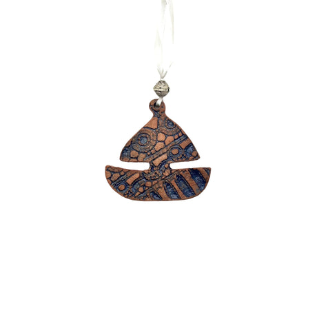 Sailboat Ceramic Ornament