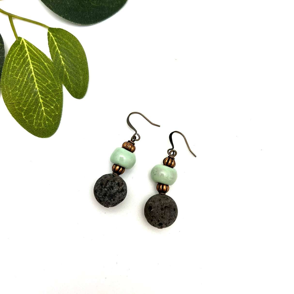Lava Stone Aromatherapy Earring