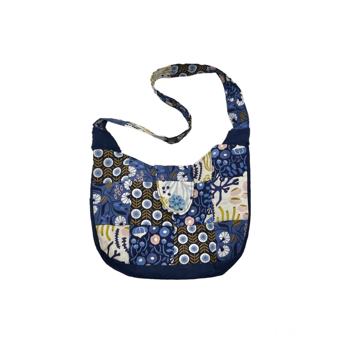 Girl’s Patchwork Purse - Navy