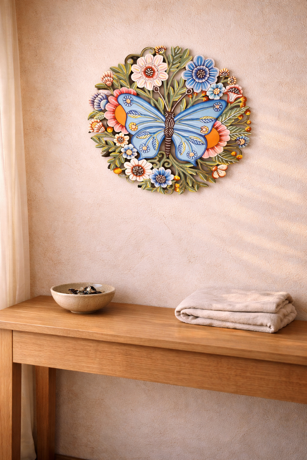Butterfly Garden Metal Wall Art