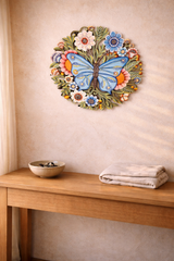 Butterfly Garden Metal Wall Art