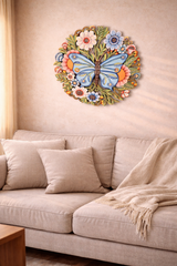 Butterfly Garden Metal Wall Art