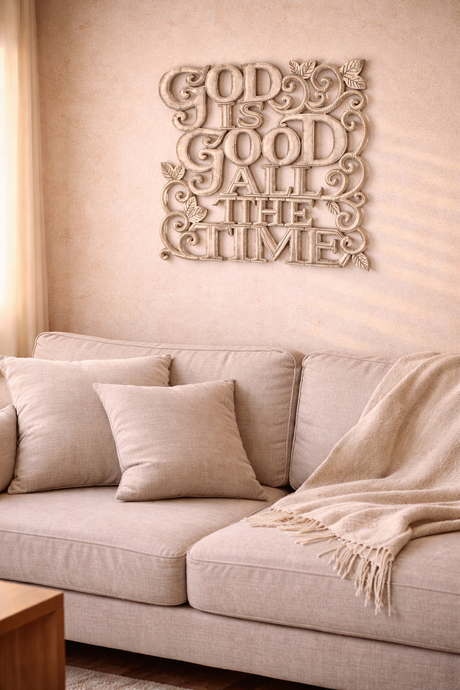 Give Thanks Metal Wreath Art