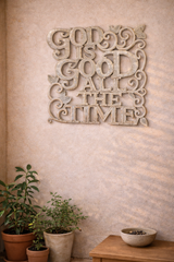 Give Thanks Metal Wreath Art