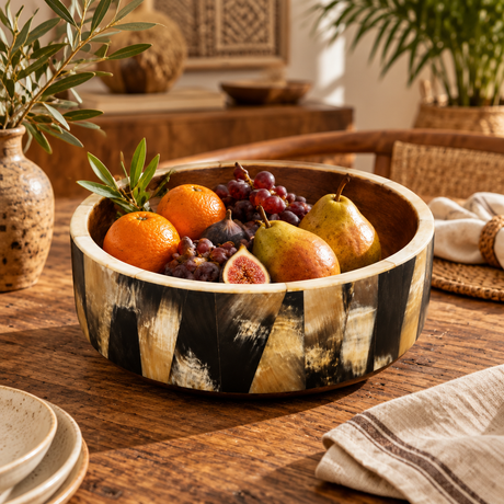 Wood & Horn Serving Bowl Lifestyle