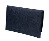 Blue Handmade Women Clutch Purse with Coastal style paint