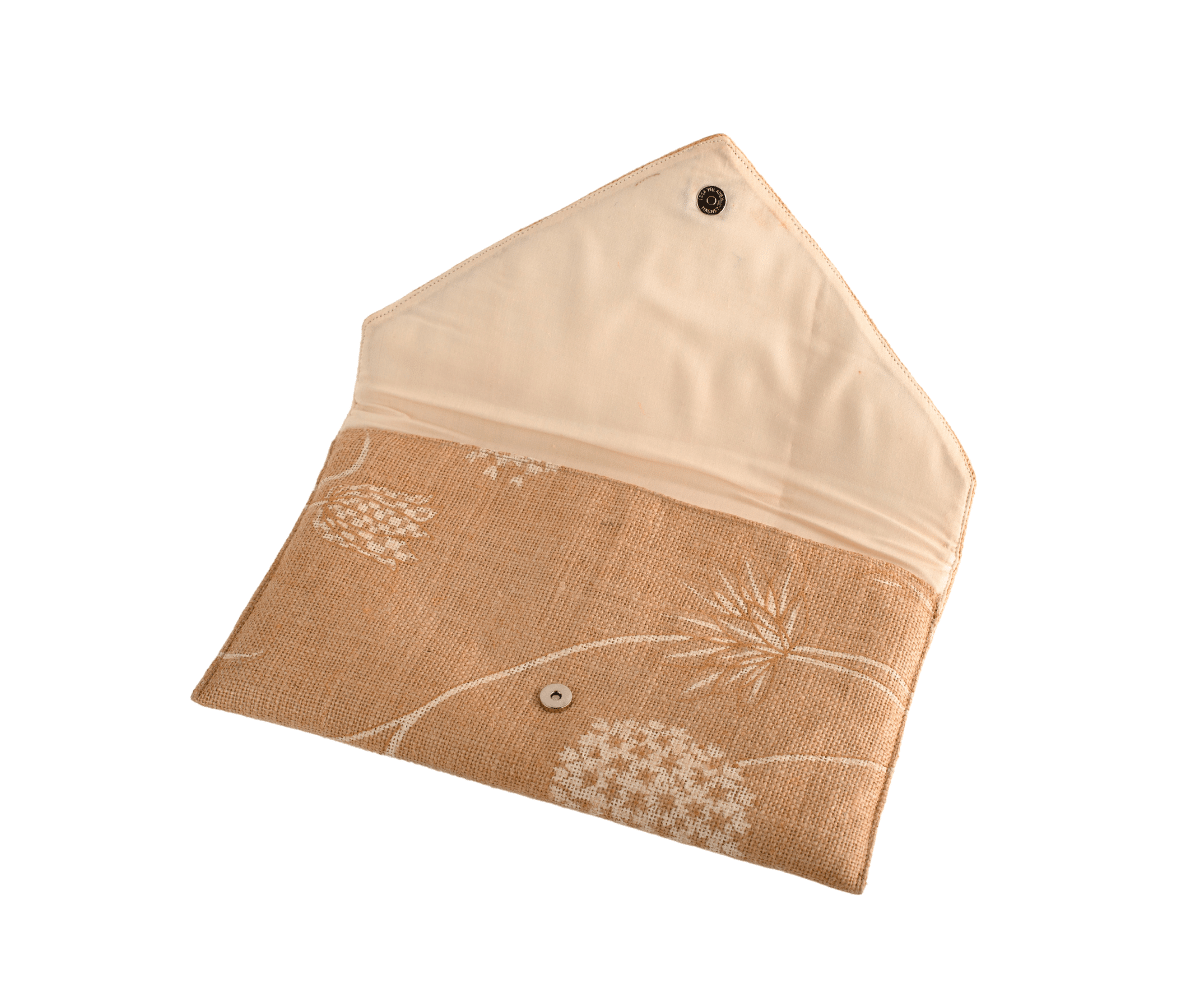 Gold and Yellow Handmade Women Clutch Purse