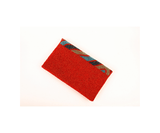 Handmade Women Clutch Purse Red Circular Shape Cover Made with Beads