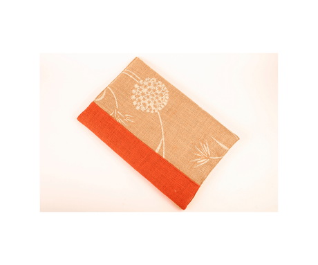 Gold with Orange Cover Handmade Women Clutch Purse