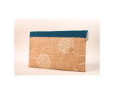 Gold and Blue Cover Handmade Women Clutch Purse